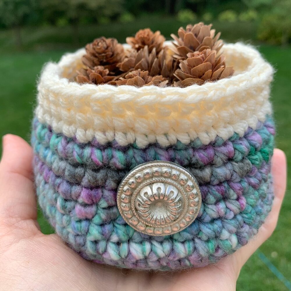 Handmade Crocheted Basket!